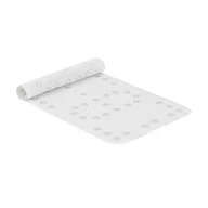 Covoras XXL de baie, Petite&Mars, Harry, Antialunecare, Cu ventuze, Dreptunghiular, Antiderapant, 91x43 cm, Alb