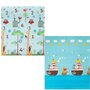 Covoras de joaca interactiv, Petite&Mars, Joy Max, Design Animale si cifre, Reversibil, Cu suprafata antiderapanta si impermeabila, 180 x 150 x 1.5 cm, 0 luni+, Conform standardului de securitate EN71-1 2 3, Multicolor - 1