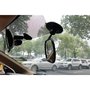 Oglinda auto retrovizoare, Petite&Mars, Rotativa 360 Oskar, Cu montare pe parbriz si la parasolare, 10 x 7 cm, Negru - 5