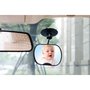 Oglinda auto retrovizoare, Petite&Mars, Rotativa 360 Oskar, Cu montare pe parbriz si la parasolare, 10 x 7 cm, Negru - 8