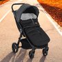 Sac de iarna, Petite&Mars, Jibot, Pentru carucior, landou sau scaun auto, 100x48 cm, Impermeabil, Cu elemente reflectorizante, Extensibil, 3 in 1, Black - 3