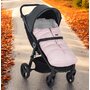 Sac de iarna, Petite&Mars, Jibot, Pentru carucior, landou sau scaun auto, 100x48 cm, Impermeabil, Cu elemente reflectorizante, Extensibil, 3 in 1, Dusty Pink - 3