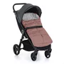 Sac de iarna, Petite&Mars, Jibot, Pentru carucior, landou sau scaun auto, 100x48 cm, Impermeabil, Cu elemente reflectorizante, Extensibil, 3 in 1, Dusty Pink - 2