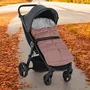 Sac de iarna, Petite&Mars, Jibot, Pentru carucior, landou sau scaun auto, 100x48 cm, Impermeabil, Cu elemente reflectorizante, Extensibil, 3 in 1, Dusty Pink - 3