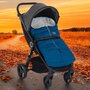 Sac de iarna, Petite&Mars, Jibot, Pentru carucior, landou sau scaun auto, 100x48 cm, Impermeabil, Cu elemente reflectorizante, Extensibil, 3 in 1, Albastru - 3