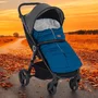Sac de iarna, Petite&Mars, Jibot, Pentru carucior, landou sau scaun auto, 100x48 cm, Impermeabil, Cu elemente reflectorizante, Extensibil, 3 in 1, Albastru - 3