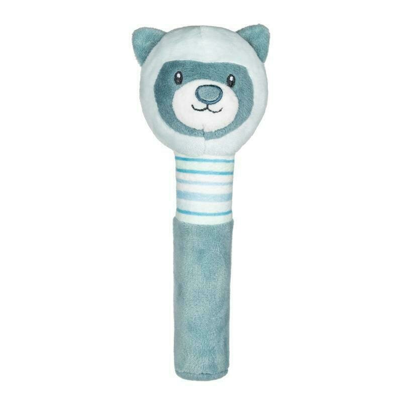 Petite&mars - zornaitoare de plus ursuletul mike, 18 × 7 × 6 cm, conform cu standardul european de securitate ce en 71, albastru