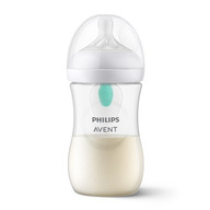 Philips Avent - Biberon Natural Response, Cu supapa AirFree, 1 luni+, 260 ml, Fara BPA, Anticolici, Alb