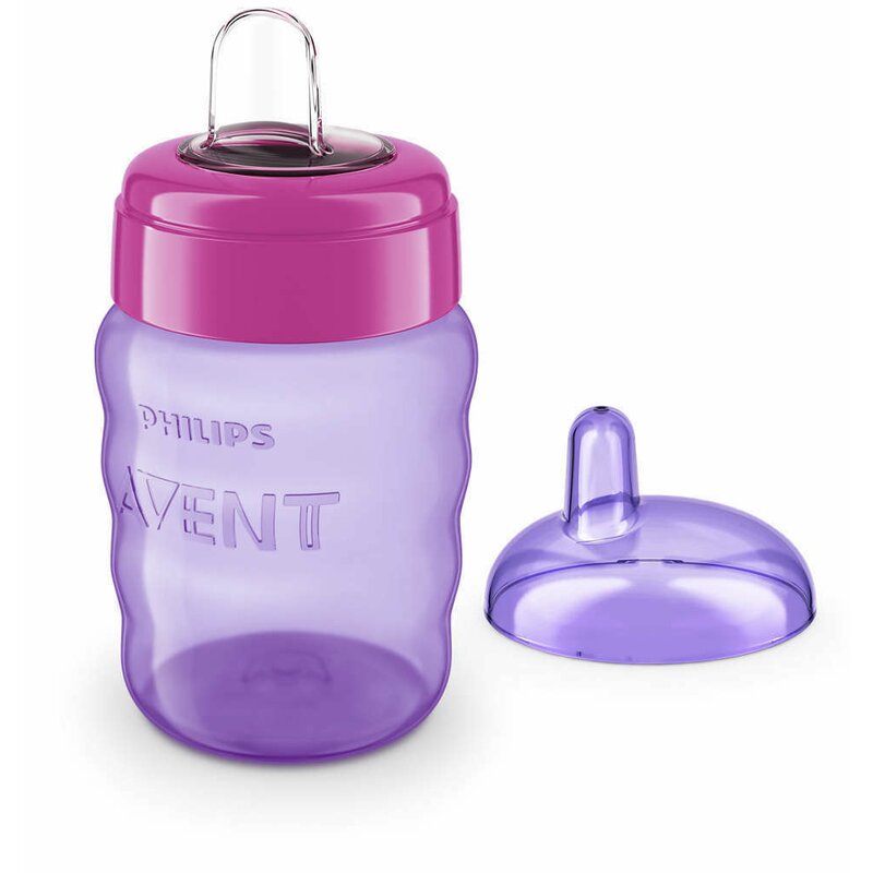 Philips avent - canuta cu tetina de formare , 9 luni+, 260 ml, violet