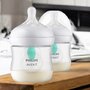 Set 2 biberoane, Philips Avent, Natural Response, Cu supapa AirFree, 0 luni+, 125 ml, Fara BPA, Anticolici, Alb - 3