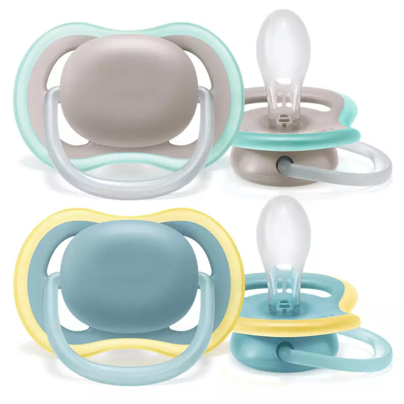 Philips Avent - Set suzete ultra air, 18 luni+, Din silicon, Ortodontice, Fara BPA, 2 bucati, Multicolor