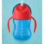 Canuta cu pai, Philips Avent,  Cu supapa etansa, 200 ml, 9 luni+, Albastru - 2