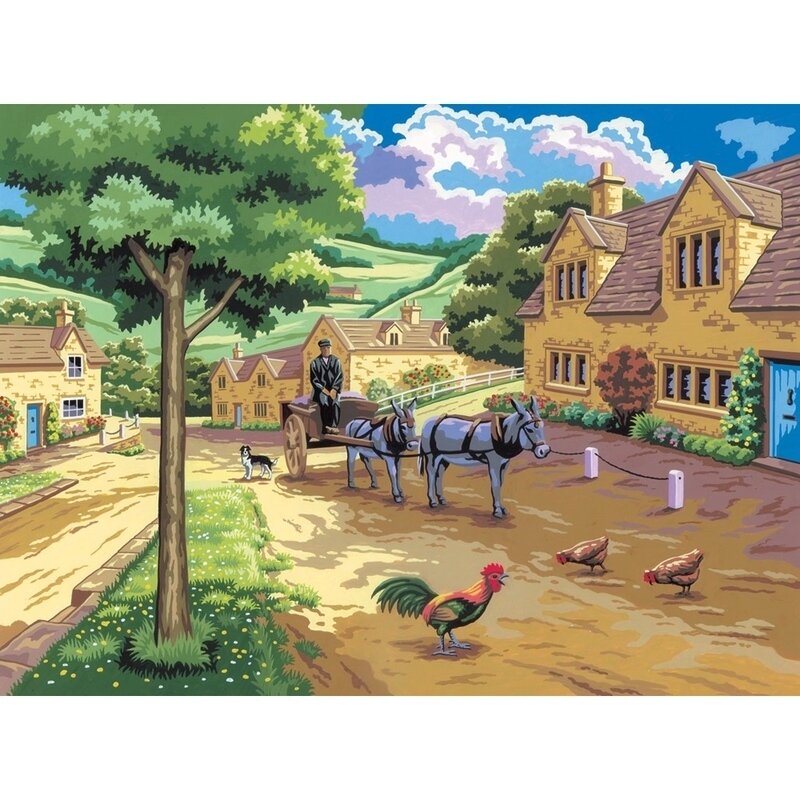 Pictura creativa pe numere avansati - pasi pe strada