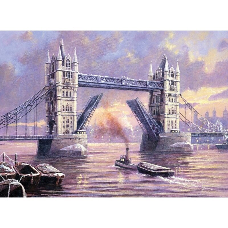 Pictura creativa pe numere avansati - tower bridge
