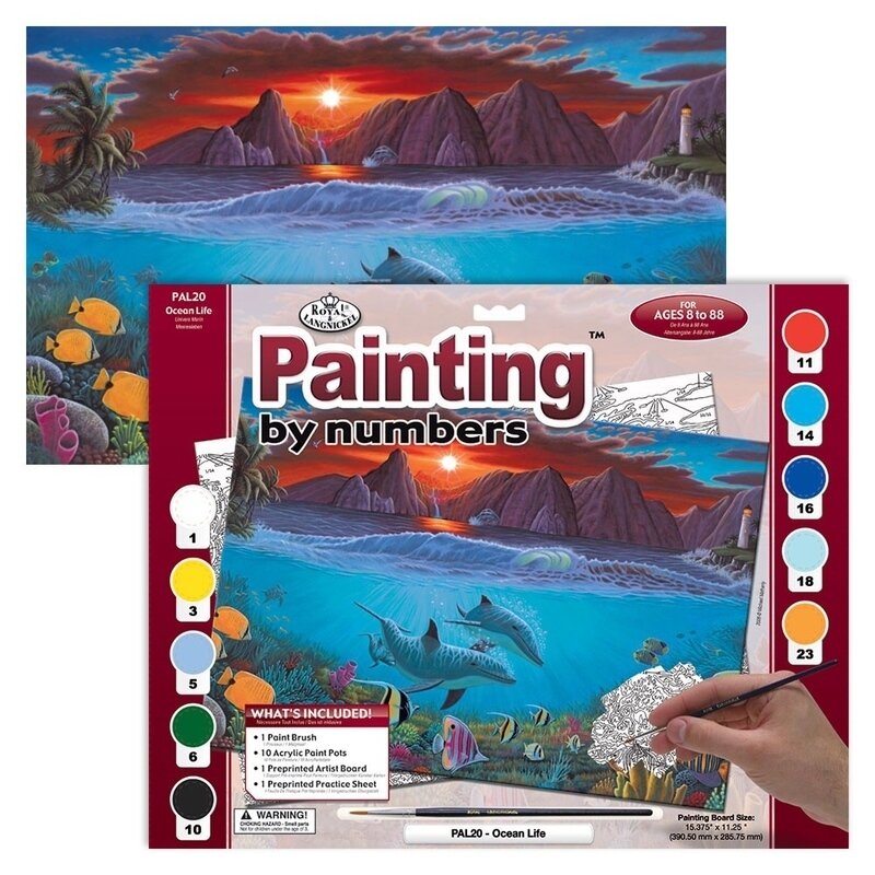 Pictura pe numere avansati mare - ocean