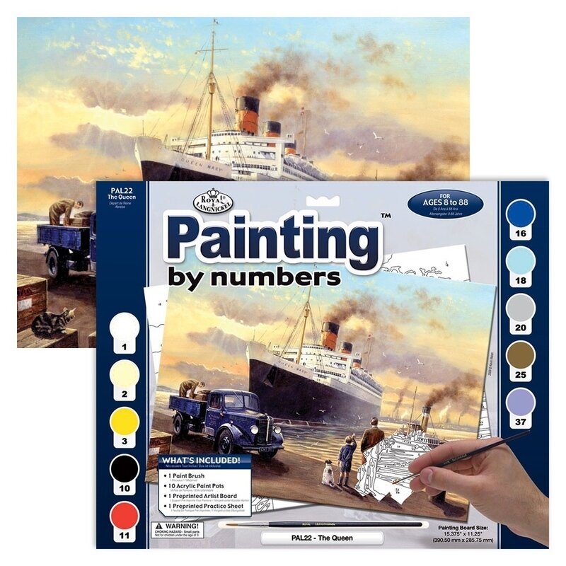 Pictura pe numere avansati mare - vapor