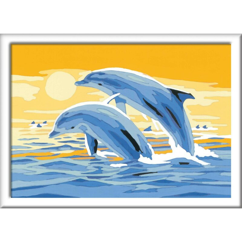 Ravensburger - pictura pe numere - delfini