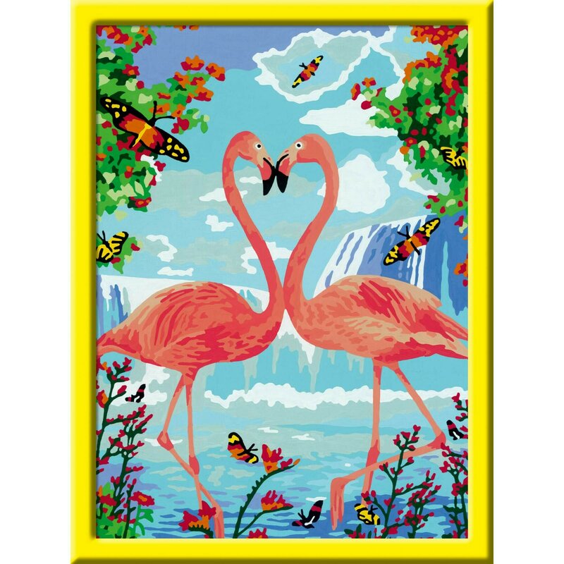 Ravensburger - Pictura Pe Numere - Flamingo 2
