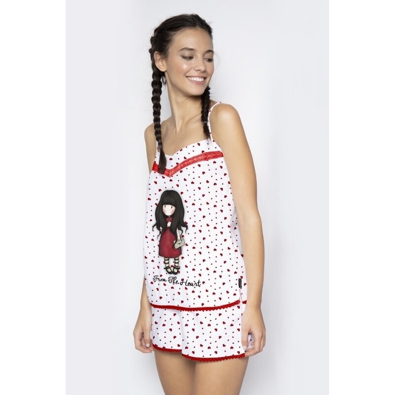Pijama dama cu maiou gorjuss from the heart, scurte