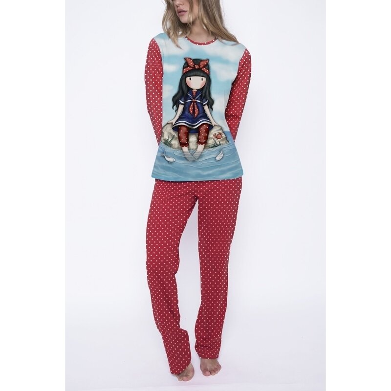 Pijama dama gorjuss little fishes lunga