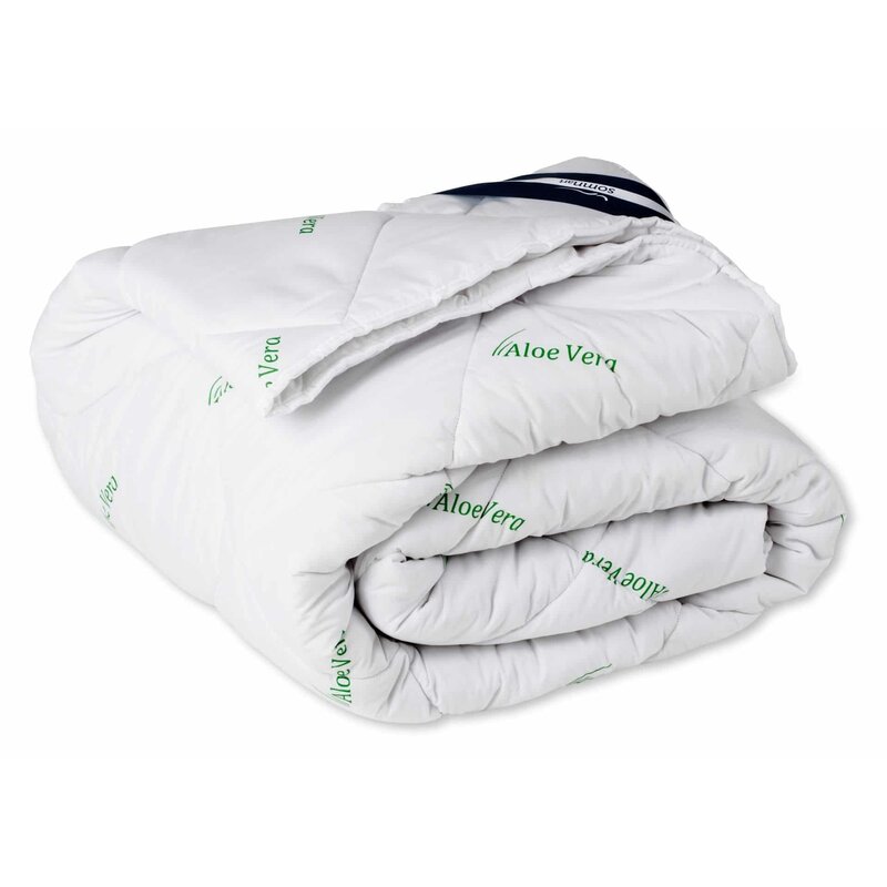 Somnart - pilota aloe vera 180x210, , matlasata, umplutura medie-groasa 300 gr/mp, pentru primavara - toamna
