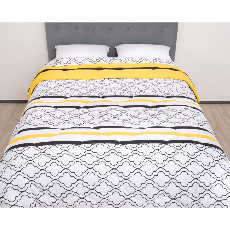Somnart - pilota de iarna matlasata caliope somnomed, 150x200 cm, policotton imprimat, sezon rece, 400 g/mp