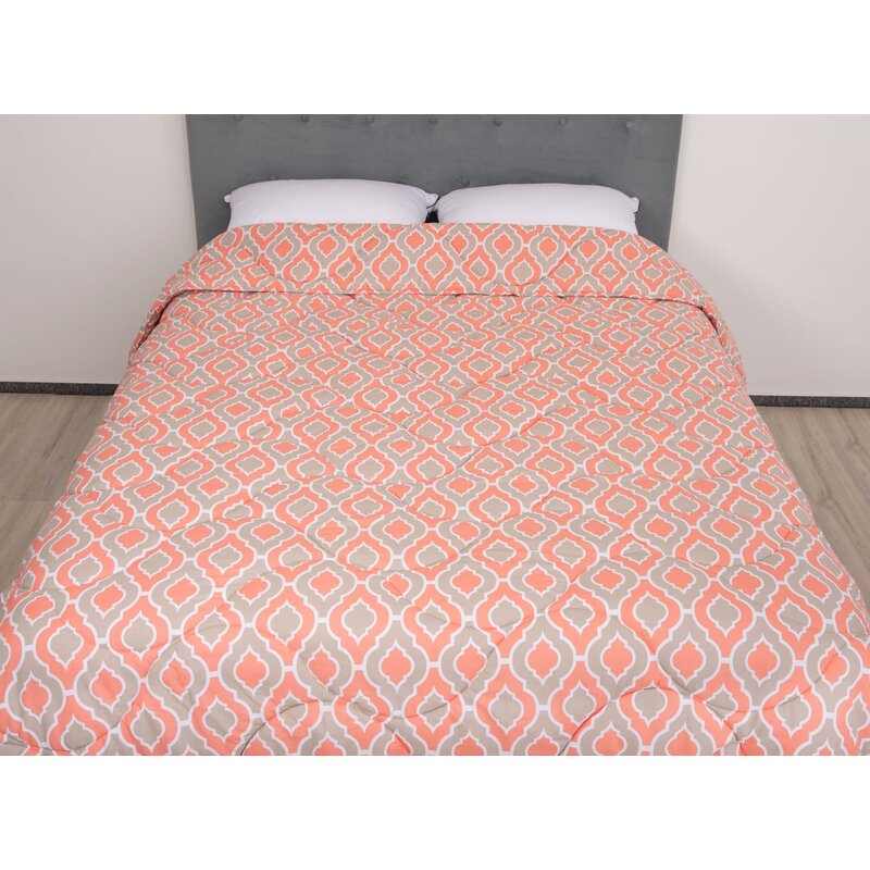Somnart - pilota de iarna matlasata iris somnomed, 180x200 cm, policotton imprimat, sezon rece, 400 g/mp