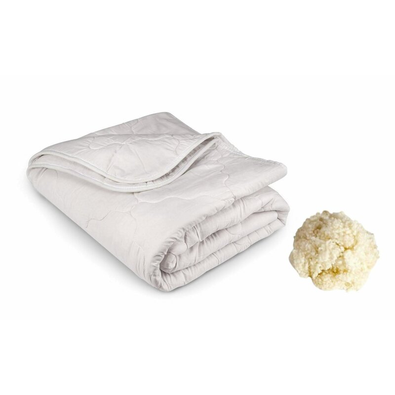 Somnart - pilota de iarna matlasata wool & comfort , 200x220 cm, umplutura 100% lana, 300 g/m?, material exterior 100% bumbac