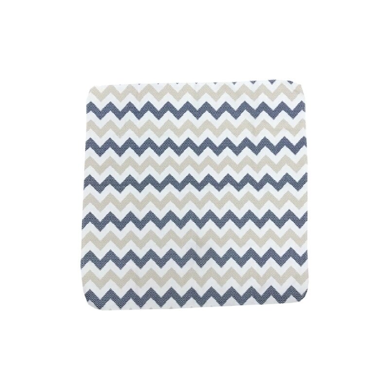 Deseda - pilota din finet 70x100 cm pentru bebelusi zig zag albastru