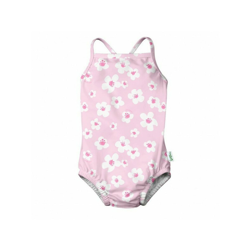 Pink blossoms 12 luni - costum inot spf50+ cu slip inclus green sprouts by iplay