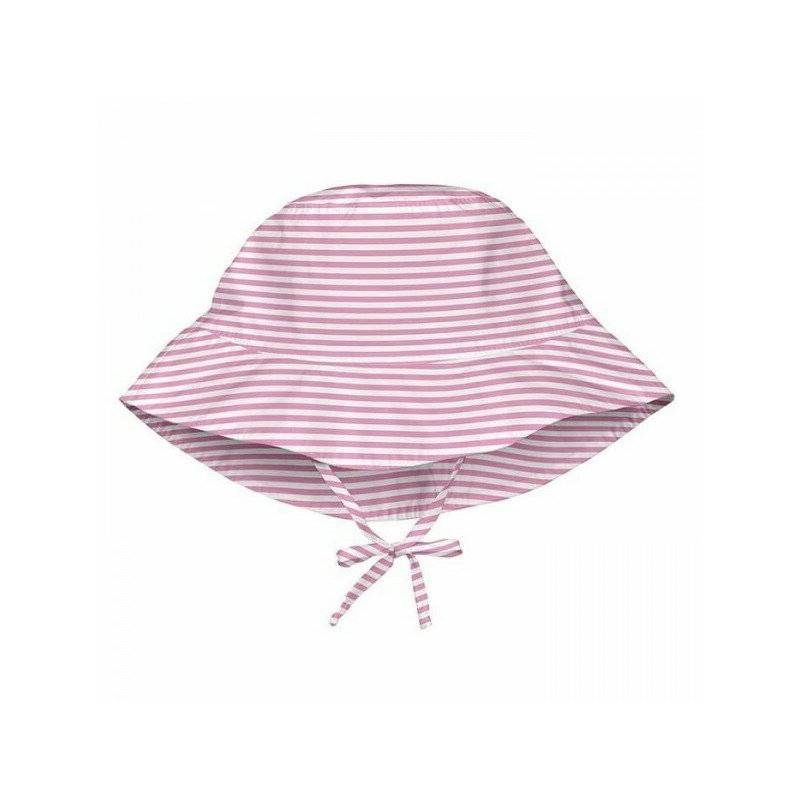 Pink pinstripe 0/6 luni - palarie fete spf 50+ reglabila green sprouts by iplay
