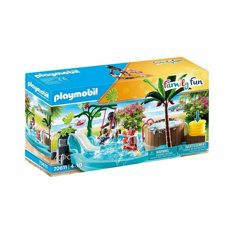 Piscina de copii cu tobogan