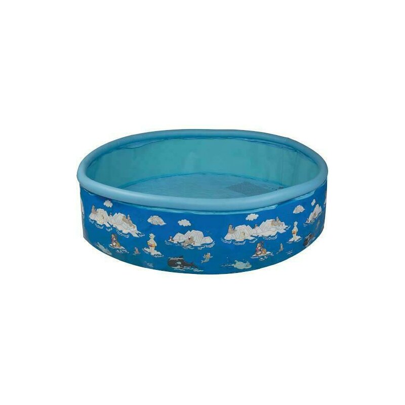 Happy people - piscina cu perete rigid si imprimeu arctic friends 185 x 39 cm