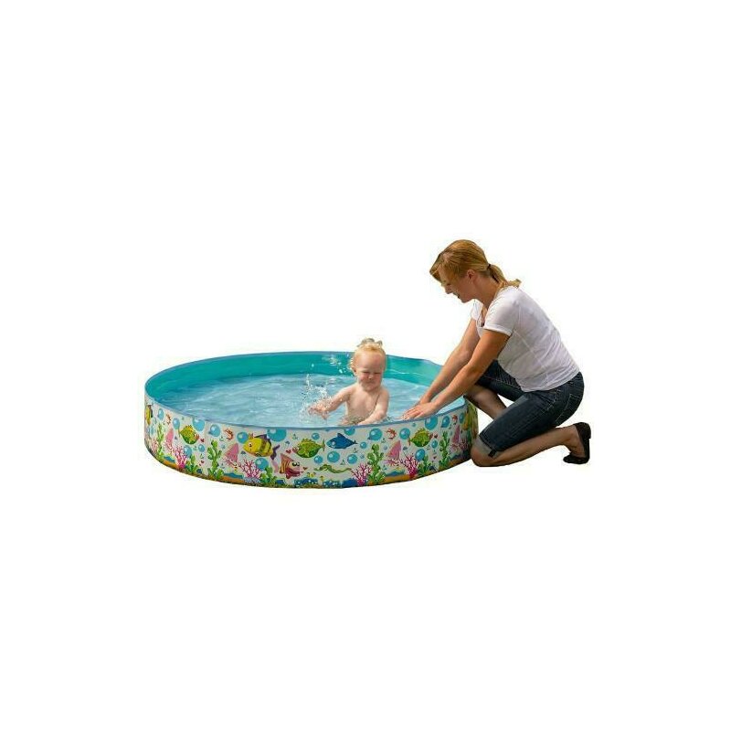 Happy people - piscina sea world cu perete rigid, 150x25 cm