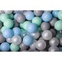 Meowbaby® - Piscina uscata cu 200 de bile (alb perlat, gri, transparent, mint, baby blue) MeowBaby  , 90x90x40 cm, Gri - 2