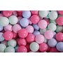 MeowBaby® - Piscina cu bile,  Cu 200 bile, Mint  Babyblue  Roz  Pastel Roz, 90x30 cm, Verde - 2