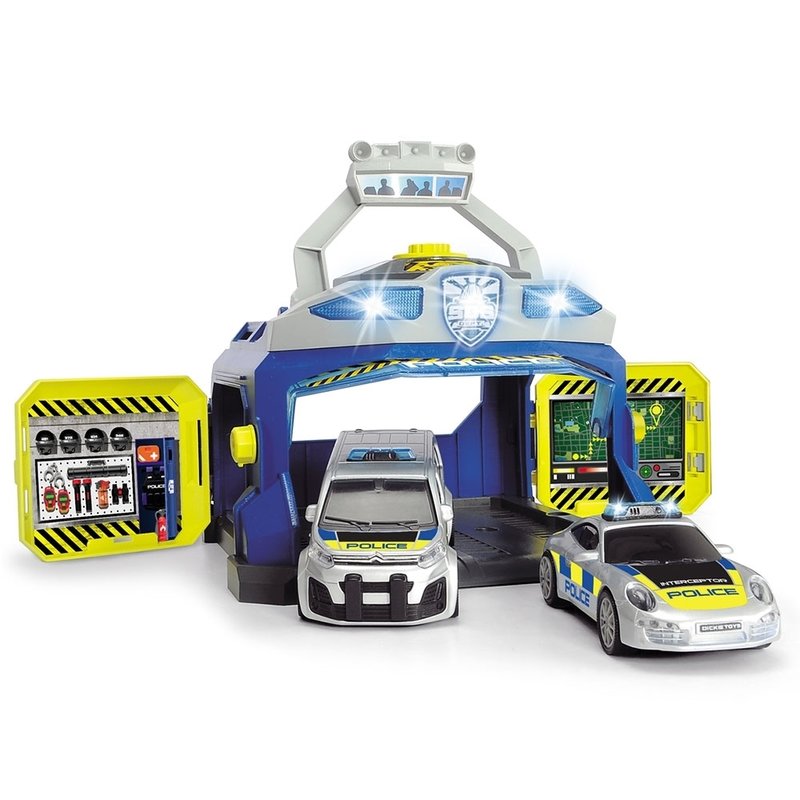 Dickie toys - pista de masini command unit cu 2 masini