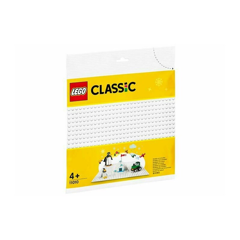 Placa de baza lego® classic, pcs 1, alb
