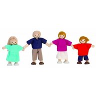 Plan Toys - Familie de papusi , Multicolor