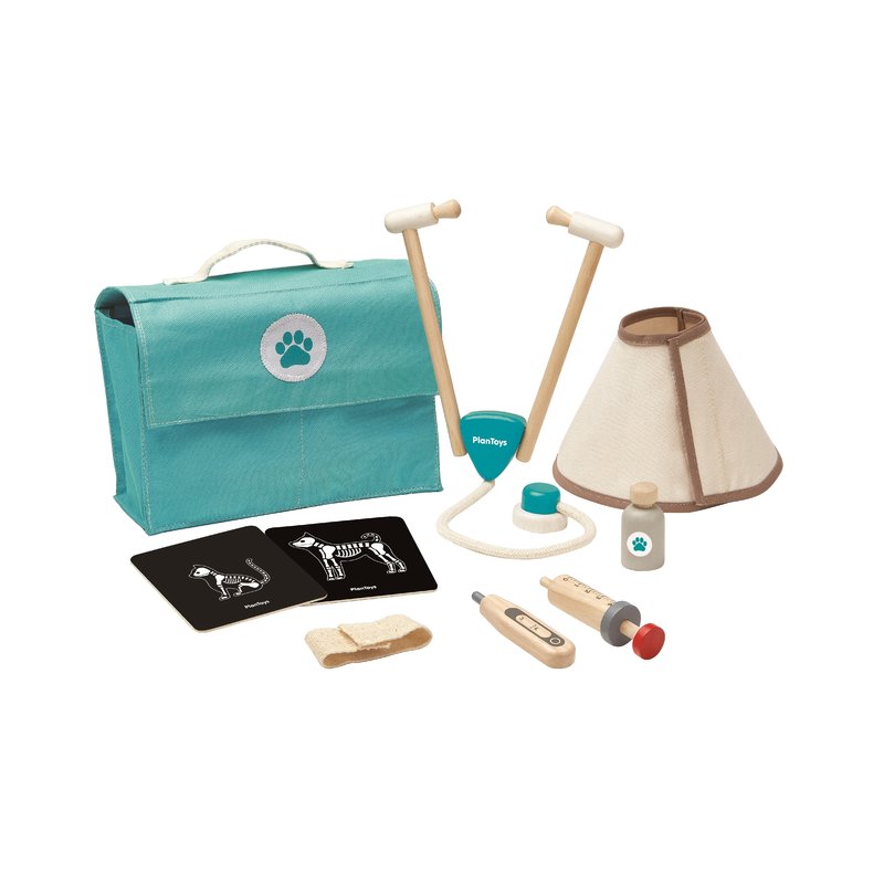 Plan toys - joc de rol - set de doctor veterinar vet set