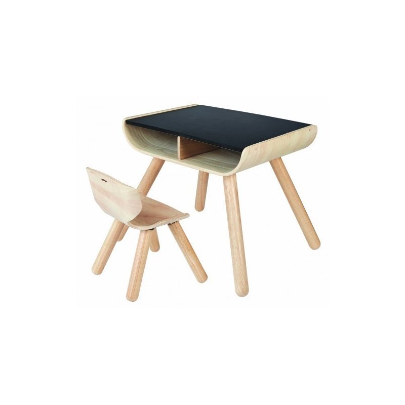 Plan toys - set cu masuta si scaunel pentru copii