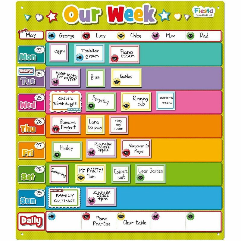 Fiesta crafts - planner saptamanal magnetic