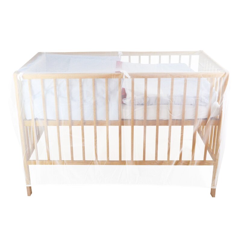 Mykids - plasa protectie insecte patut copii din lemn