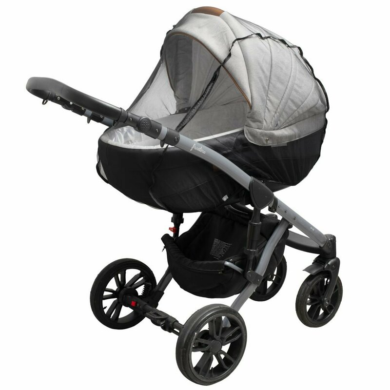 Plasa tantari, New Baby, Pentru carucior, Cu fermoar, 48x95 cm, Black