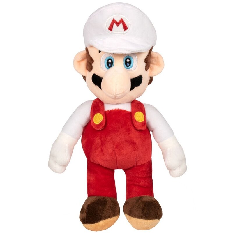 Play by play - jucarie din plus mario fire (sapca alba), 36 cm