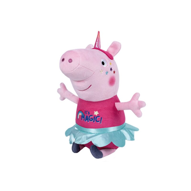 Play by play - jucarie din plus peppa pig unicorn, 25 cm