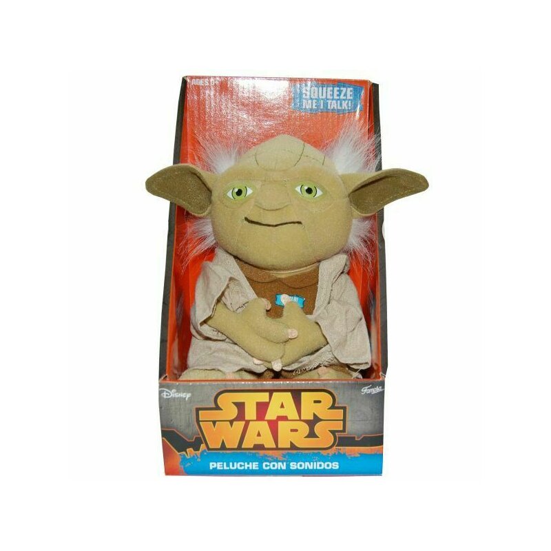 Play by play - jucarie din plus si material textil, star wars yoda, 20 cm