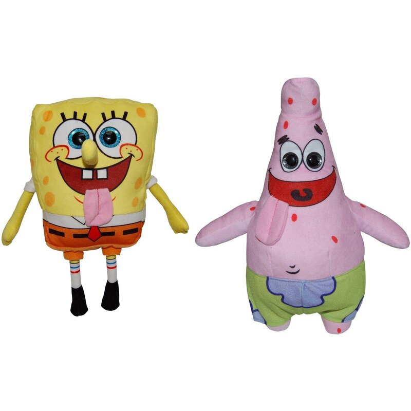 Play by Play - Set 2 jucarii din plus SpongeBob 16 cm si Patrick 23 cm