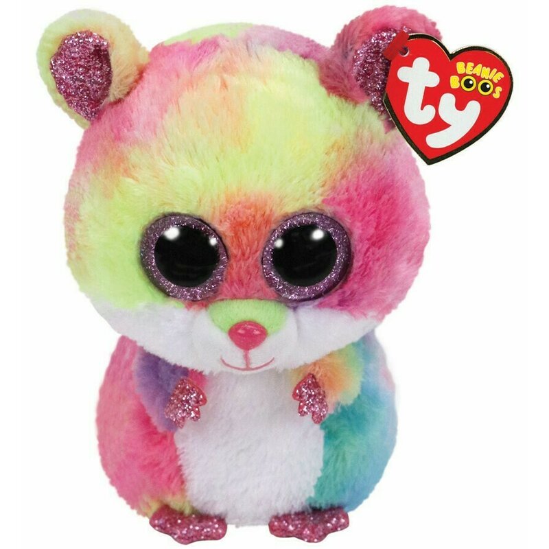 TY - Jucarie din plus Hamsterul Rodney , Boos , 24 cm, Multicolor