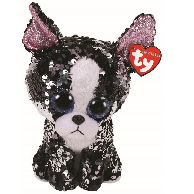 Ty - jucarie din plus terrierul opper , boos , 24 cm, cu paiete